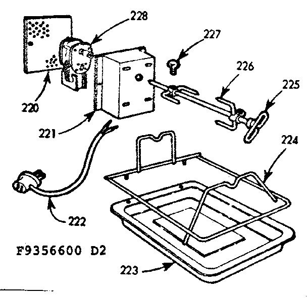 Kenmore 1039356600 optional equipment diagram