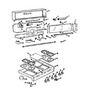 Kenmore 1037366640 backguard and maintop section diagram