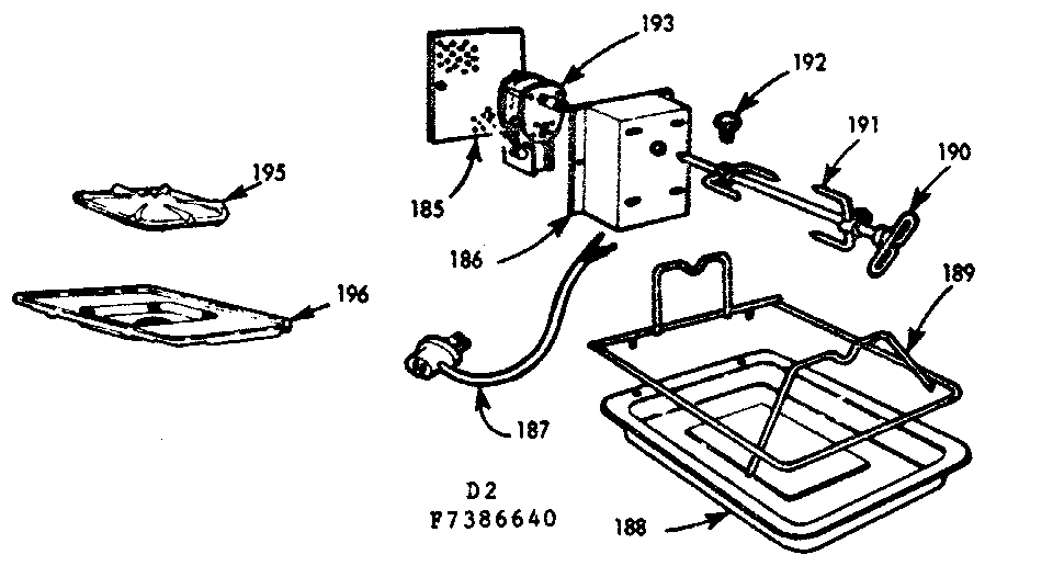 Kenmore 1037386640 optional equipment diagram