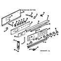 Kenmore 1039366600 backguard section diagram