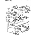 Kenmore 1037366606 burner section diagram
