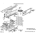 Kenmore 1037446656 backguard and main top section diagram