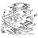 Kenmore 1039466690 main top section diagram