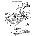 Kenmore 1037796645 level oven burner diagram