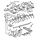 Kenmore 1037796645 burner section diagram