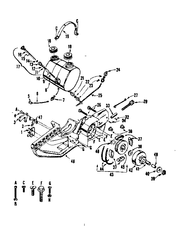 Craftsman 91760058 main frame diagram