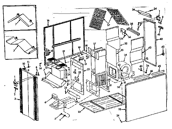 Kenmore 867761712 furnace assemblies diagram