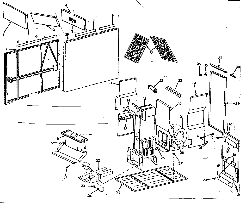 Kenmore 867762712 furnace assemblies diagram