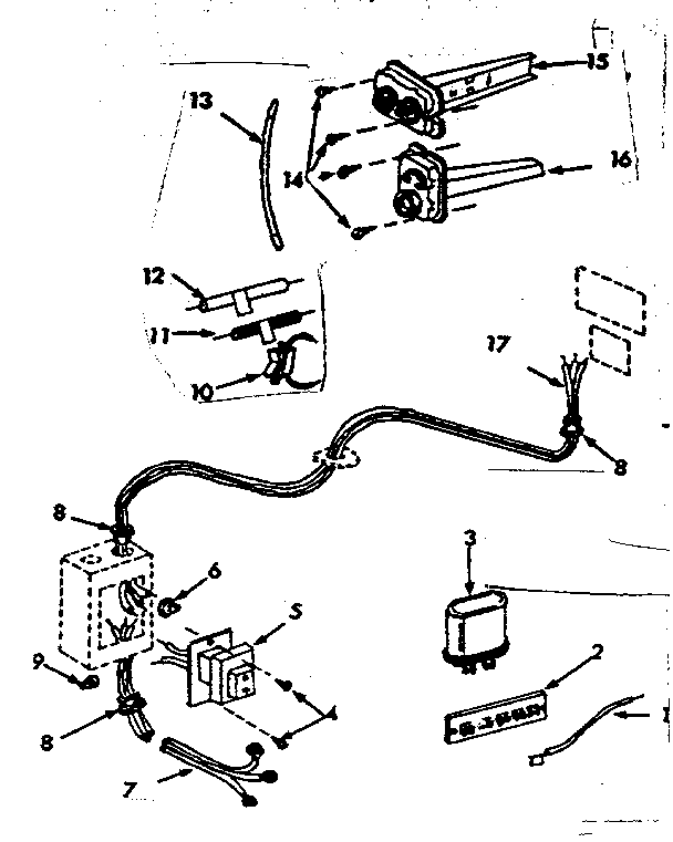 Kenmore 867763722 electrical diagram