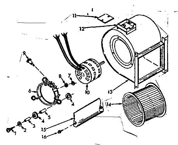 Kenmore 867763722 blower diagram