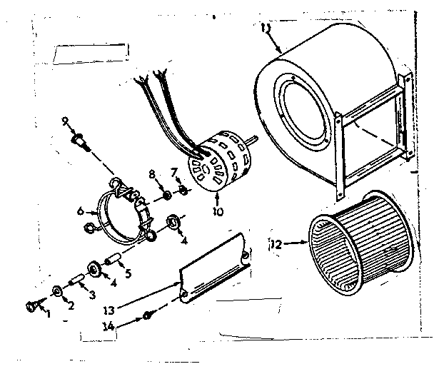 Kenmore 867765722 blower diagram