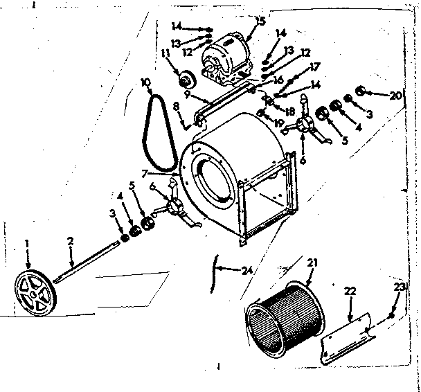 Kenmore 867765741 h-q blower assembly diagram
