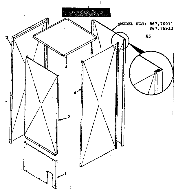 Kenmore 86776911 plenum assembly diagram