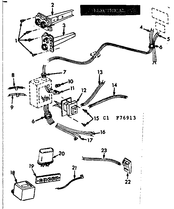 Kenmore 86776914 electrical diagram