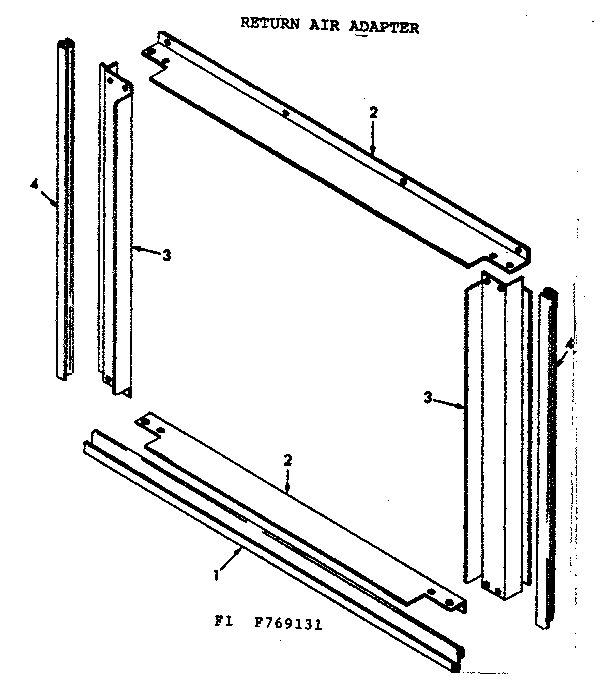 Kenmore 867769141 return air adapter diagram