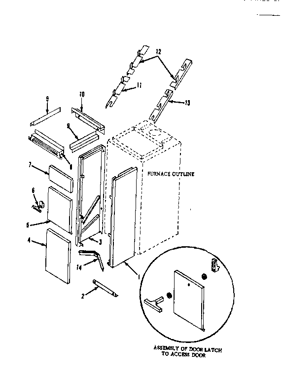 Kenmore 867764771 return air drop diagram