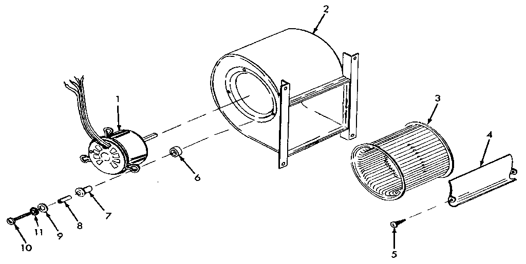 Kenmore 867766711 h-q blower assembly diagram