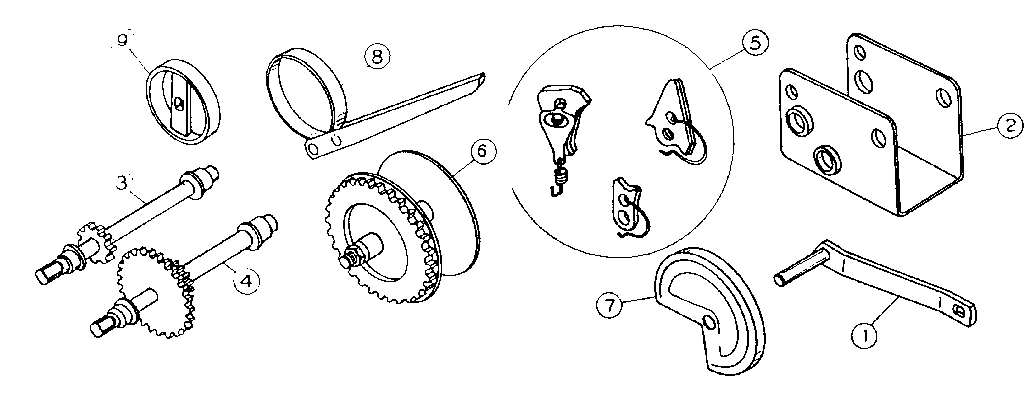 Craftsman 417624200 winch assembly diagram