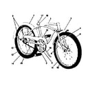 Sears 505476123 frame assembly diagram