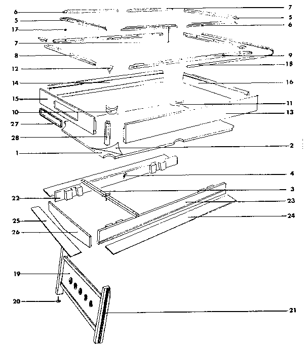 Sears 85425098 unit parts diagram