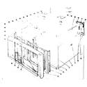 Kenmore 101916630 oven structure section diagram
