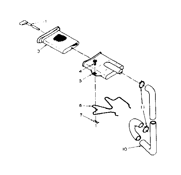 Kenmore 1106204301 filter assembly diagram