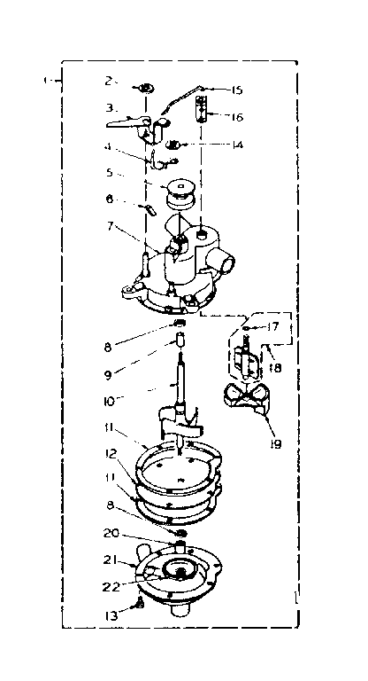Kenmore 1106204301 pump assembly diagram