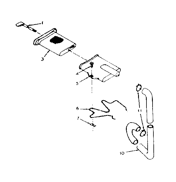 Kenmore 1106205305 filter assembly diagram