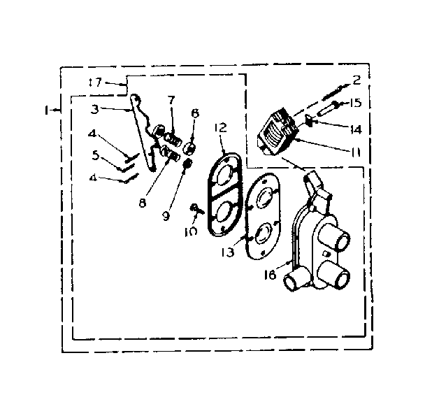Kenmore 1106205305 two way valve assembly diagram