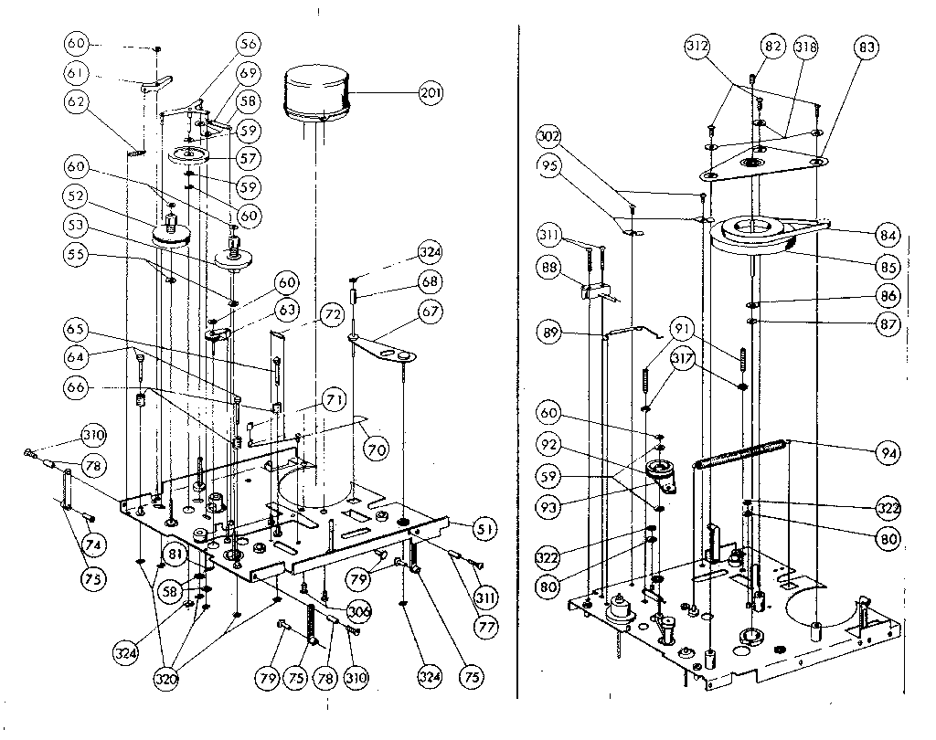 LXI 56450730 chassis drive mechanism diagram
