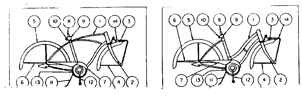 Sears 50246860 frame assembly diagram