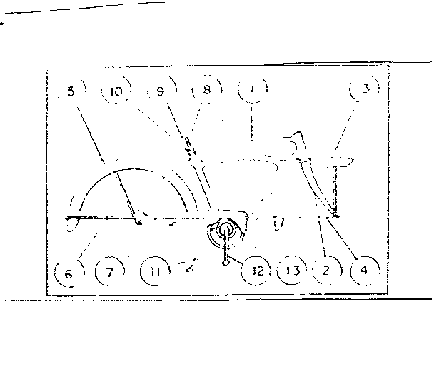 Sears 50245820 frame assembly diagram