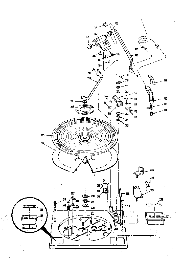 LXI 13291450200 turntable diagram