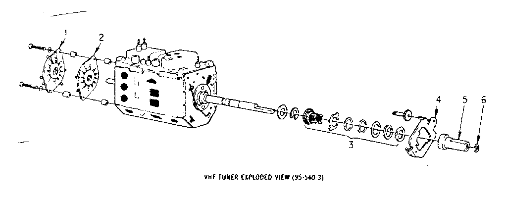 LXI 52844290601 vhf tuner (95-540-3) diagram