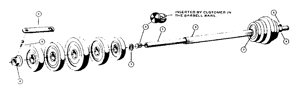 Lifestyler 15112-BARBELL barbell set assembly diagram