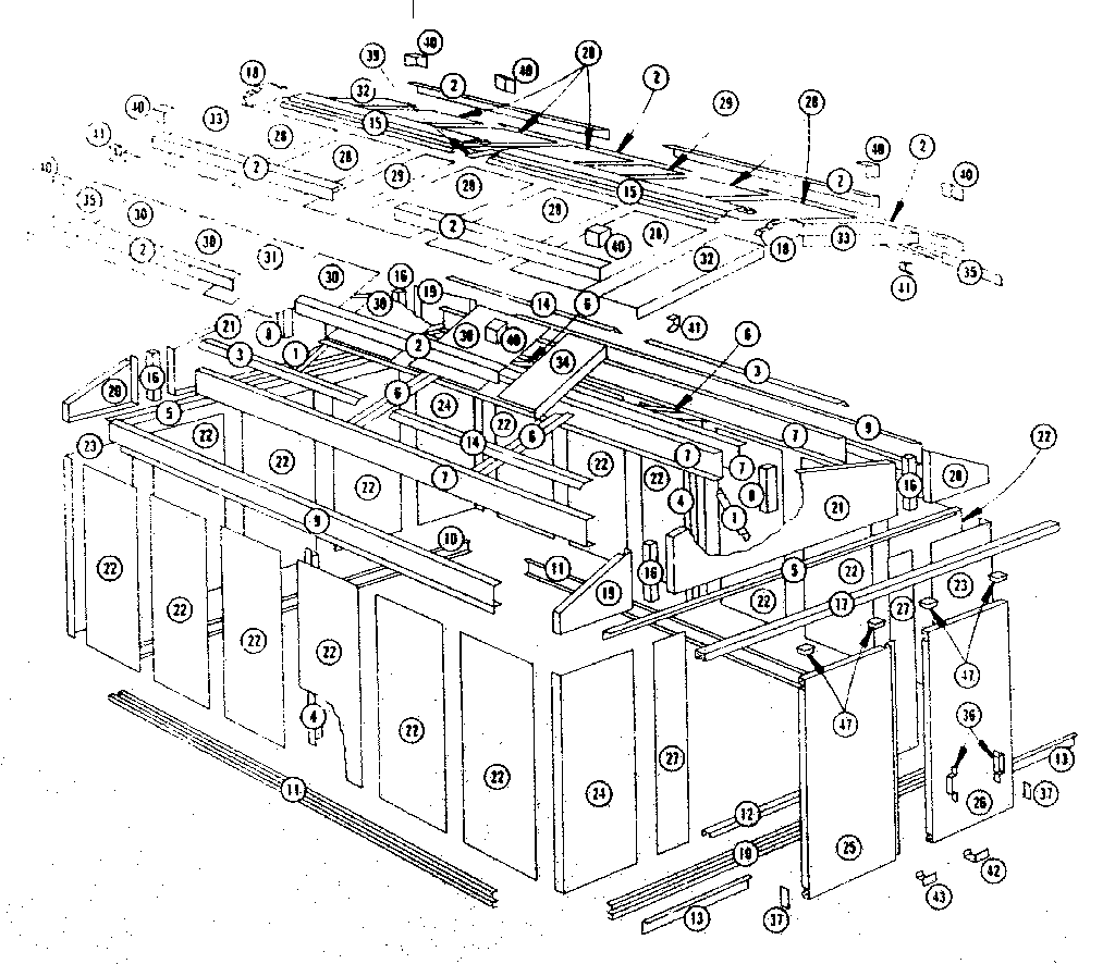 Sears 69660445 replacement parts diagram