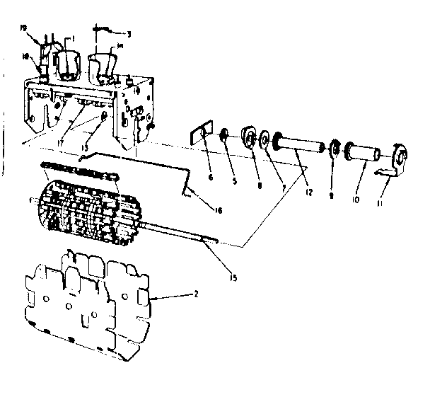 LXI 52870268 vhf tuner parts (95-500-1) diagram