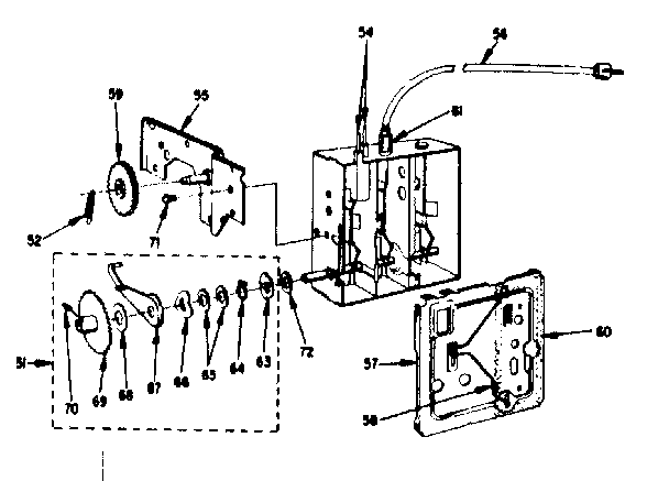 LXI 52870268 uhf tuner parts (95-580-2) (chassis 70268) diagram