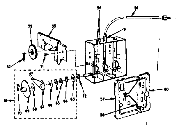LXI 52870285 uhf tuner parts 95-580-2 diagram