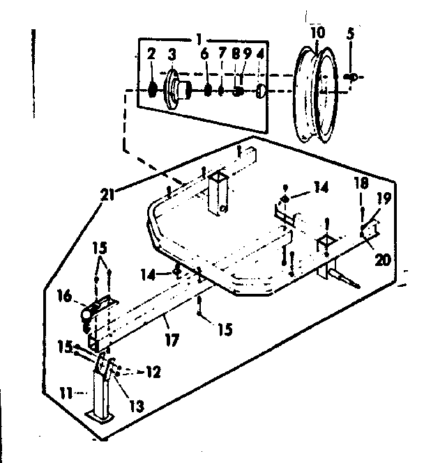 Craftsman 471450080 trailer assembly for 110 gallon model diagram