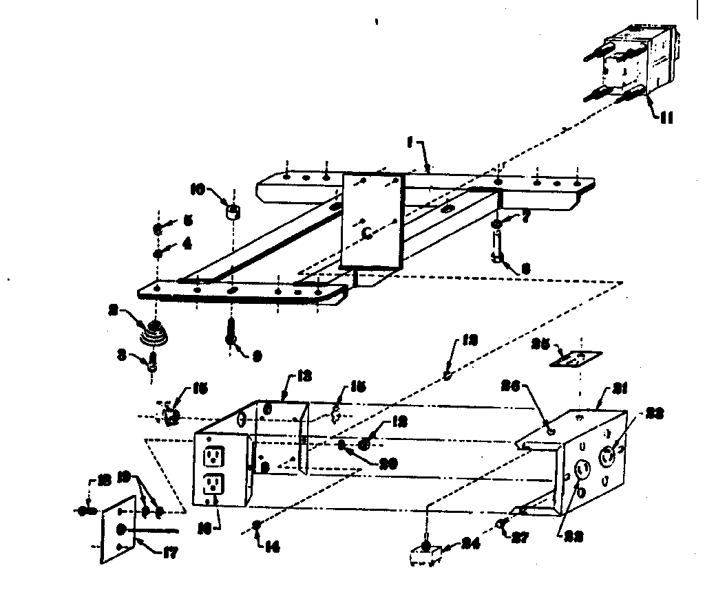 Craftsman 580320227 mounting base diagram