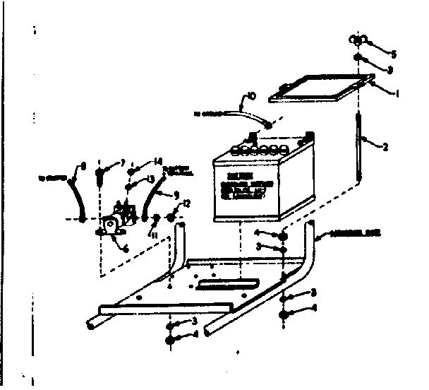 Craftsman 580320865 battery mounting assembly diagram
