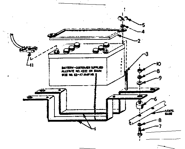 Craftsman 580320920 mounting base diagram