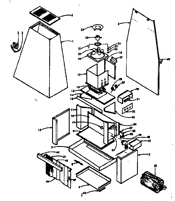 Kenmore 15558132 replacement parts diagram