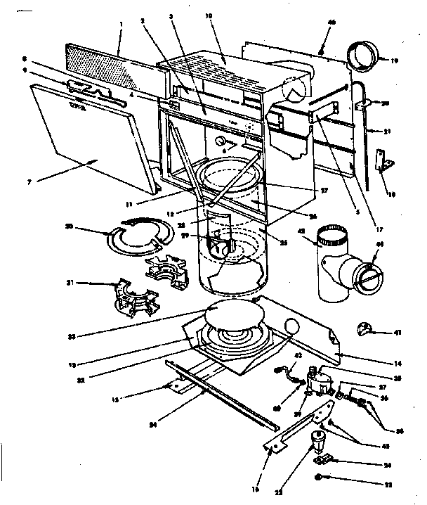 Kenmore 155707271 replacement parts diagram