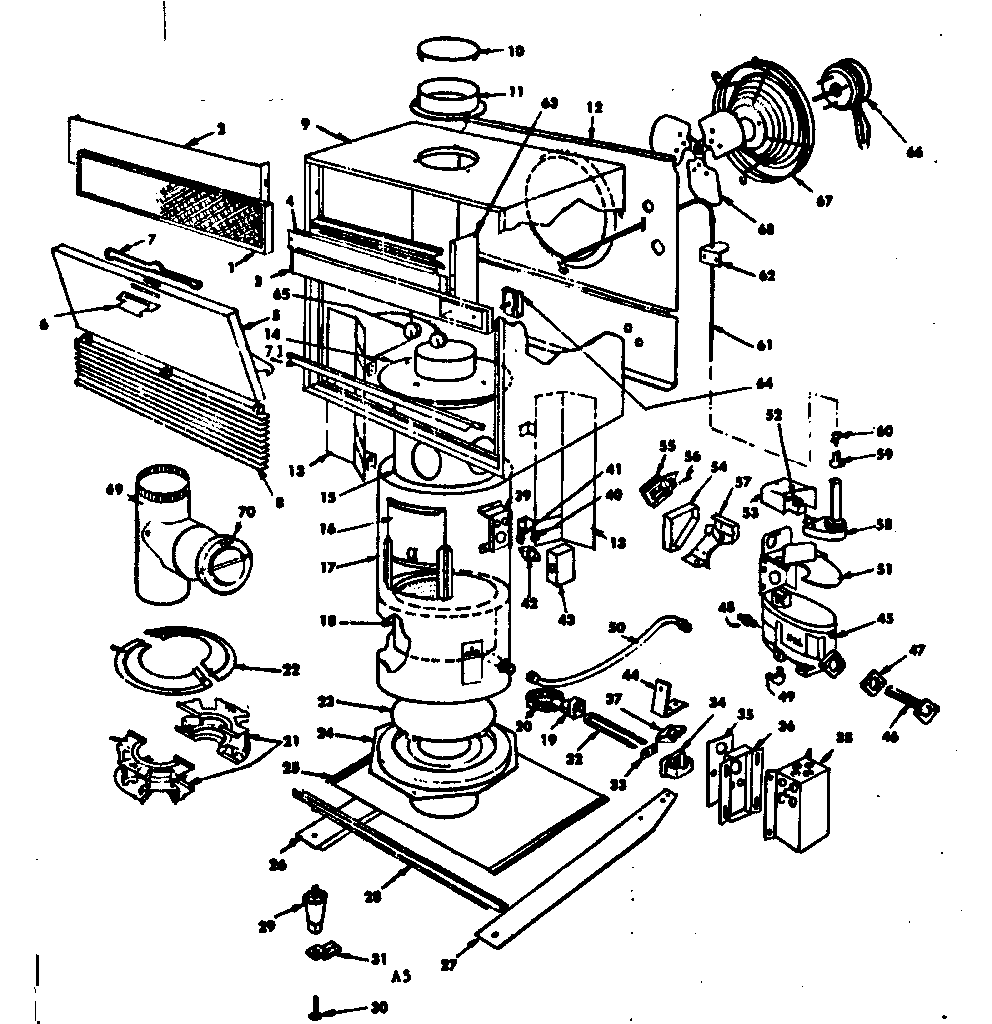 Kenmore 155708431 replacement parts diagram
