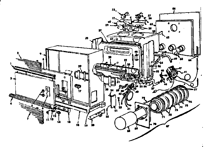Kenmore 15573498 replacement parts diagram