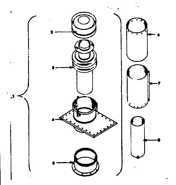 Kenmore 15574502 roof jack and vent diagram