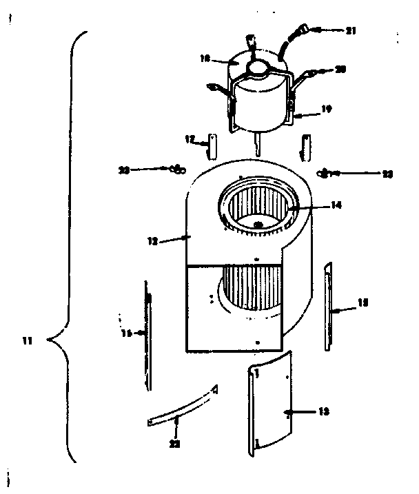 Kenmore 15574502 blower diagram