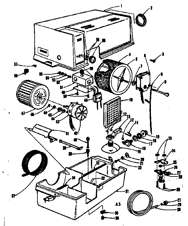 Kenmore 30393031 replacement parts diagram